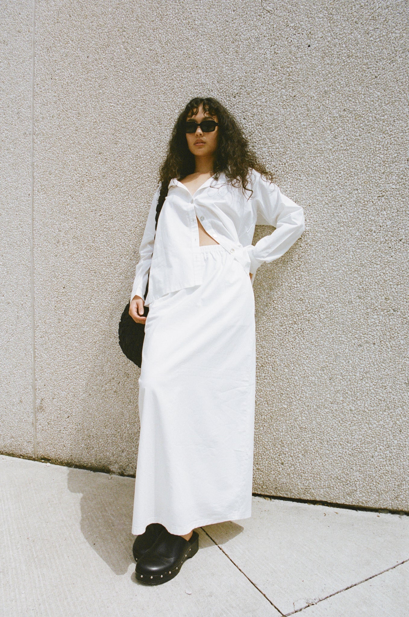 Poplin Maxi Skirt
White