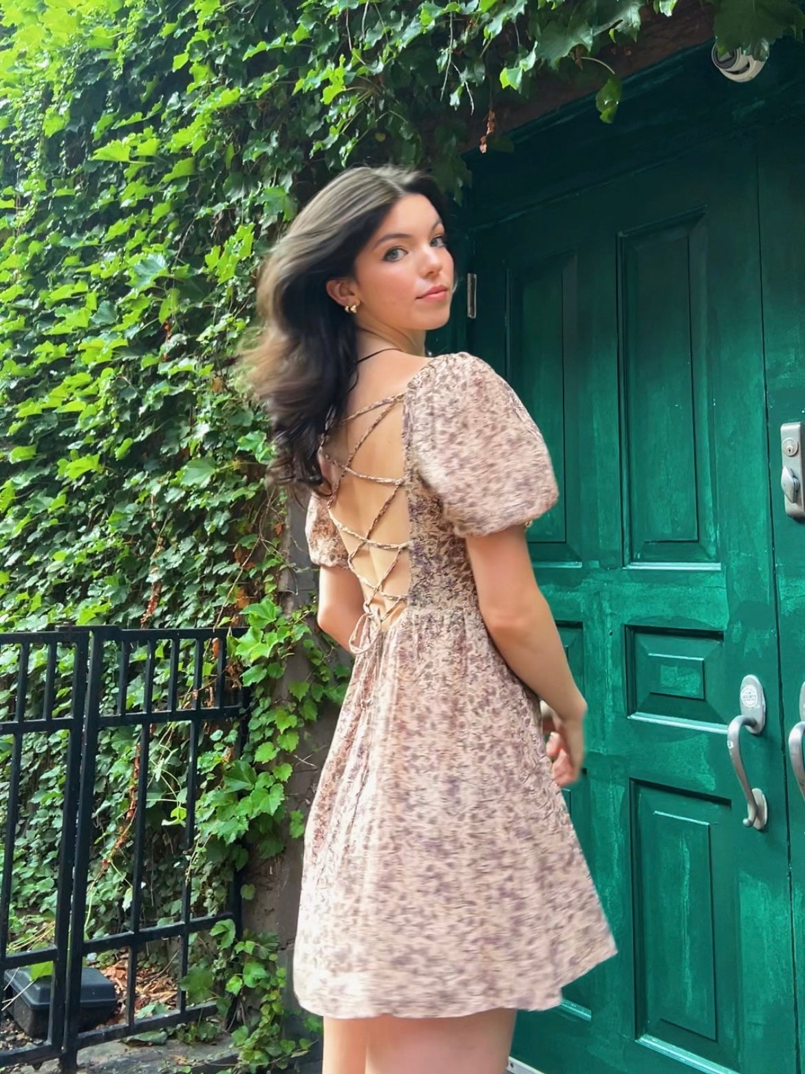 Dena Dress in Lavender Floral