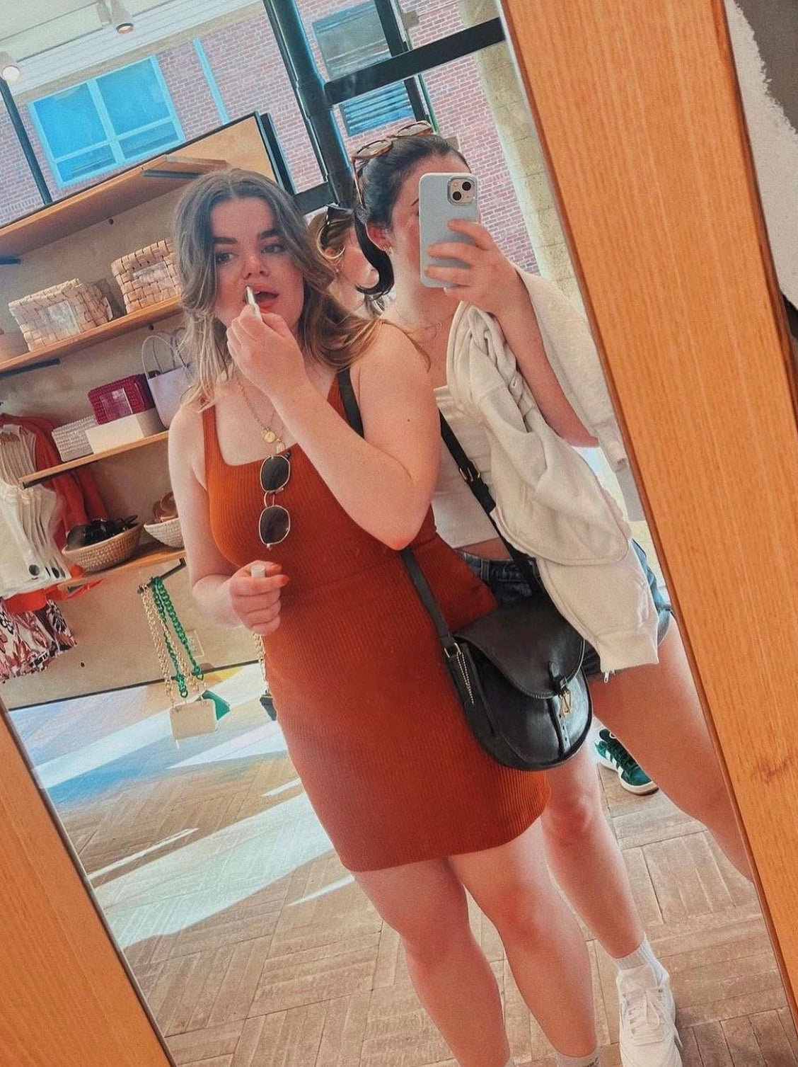 Sonja Dress in Rust Rib