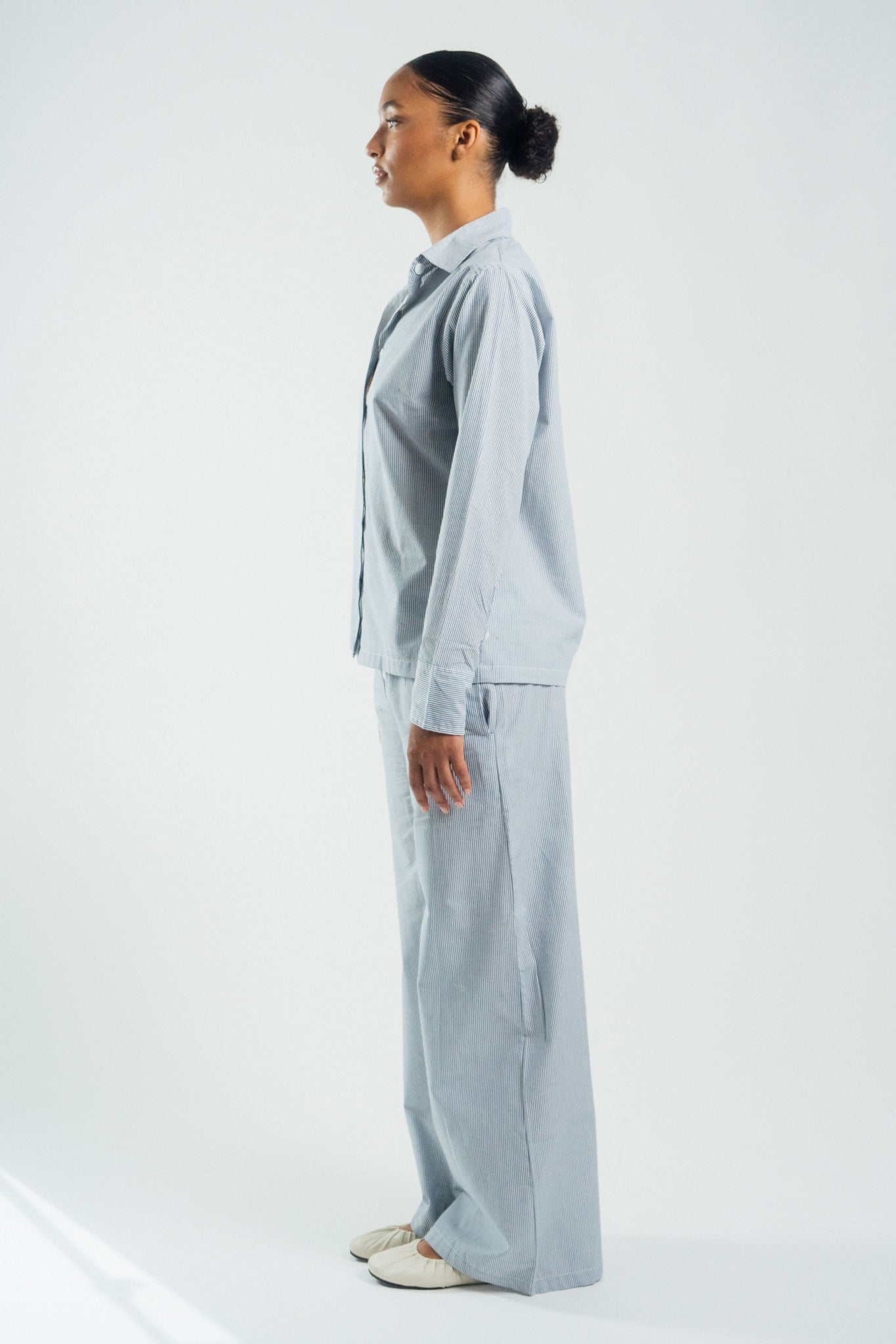 Button Down Shirt
Ocean Blue Stripe