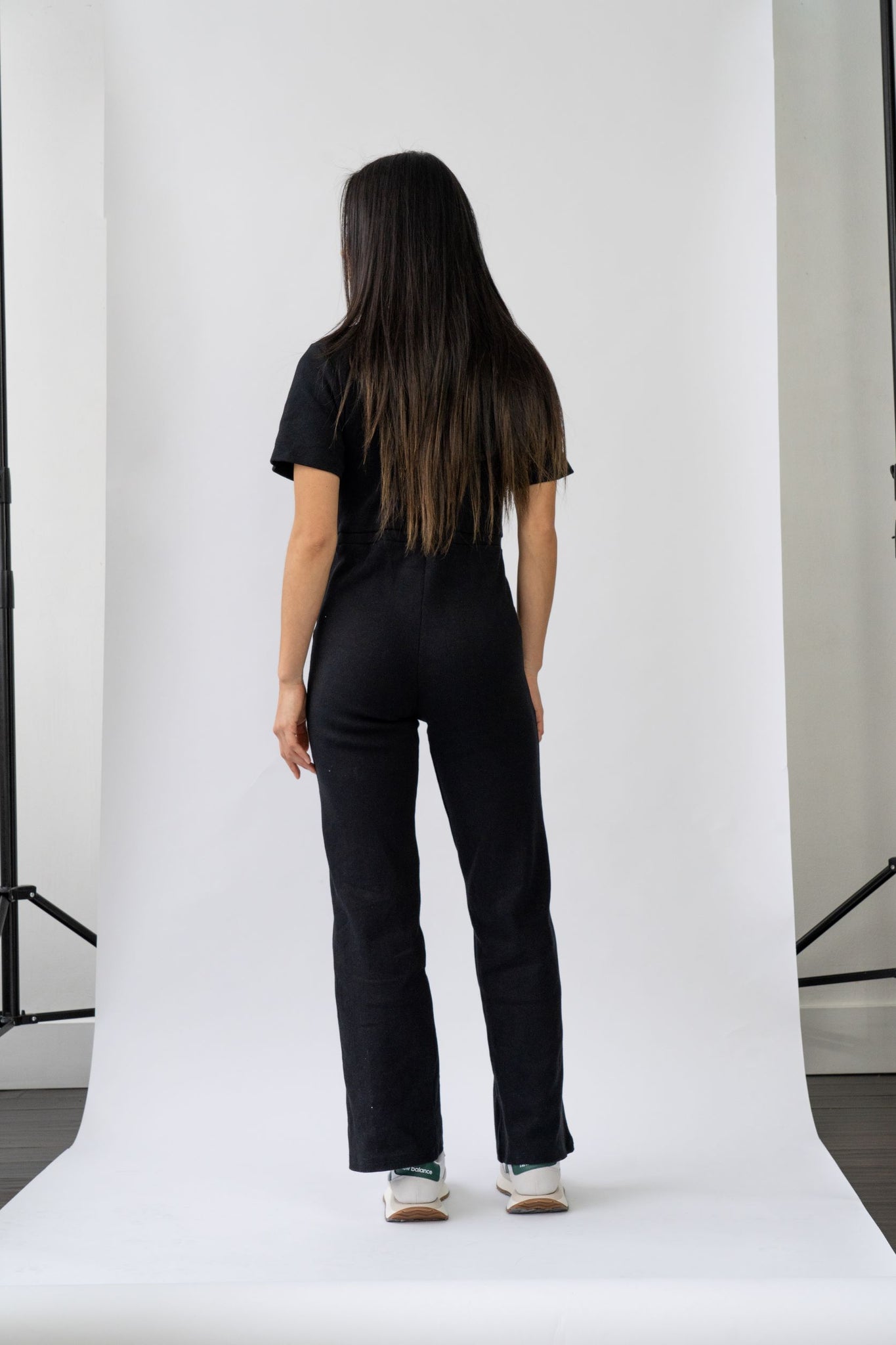 Ribbed Polo Jumpsuit Jet