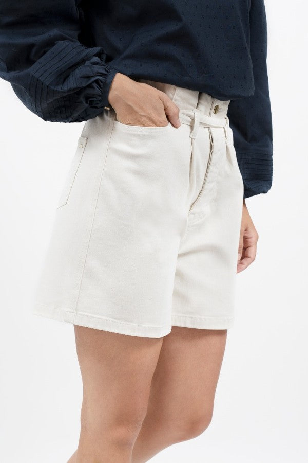 Montana Denim Shorts - Alto White
