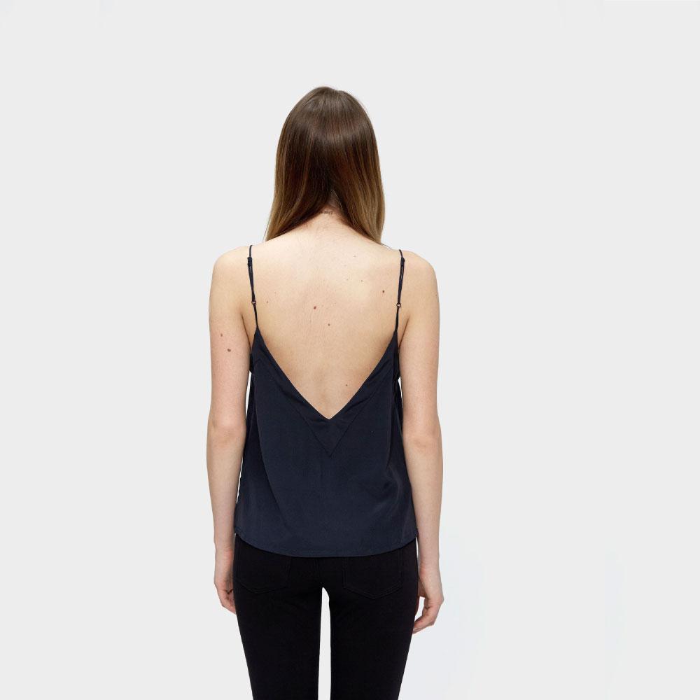 Silk Cami Top in Black