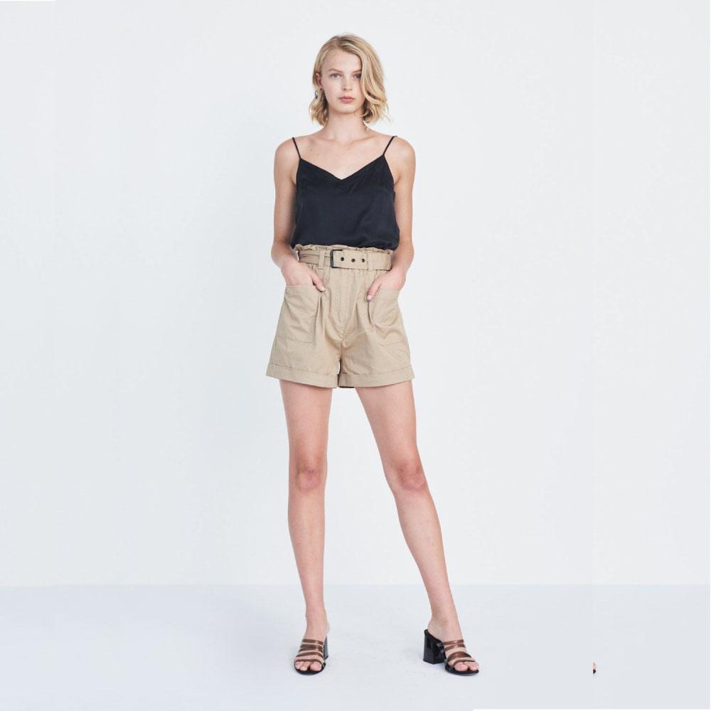 Silk Cami Top in Black