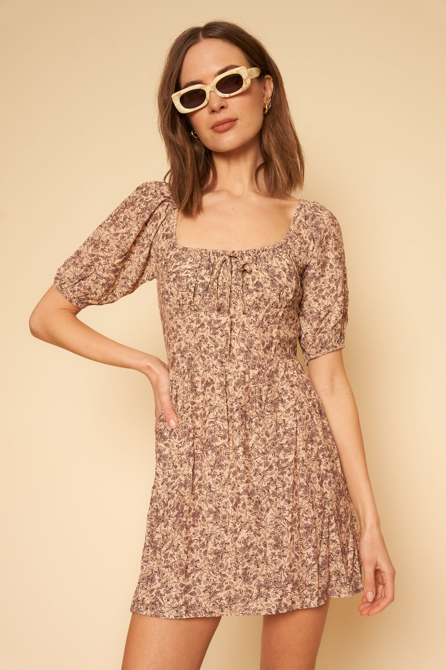 Dena Dress in Lavender Floral