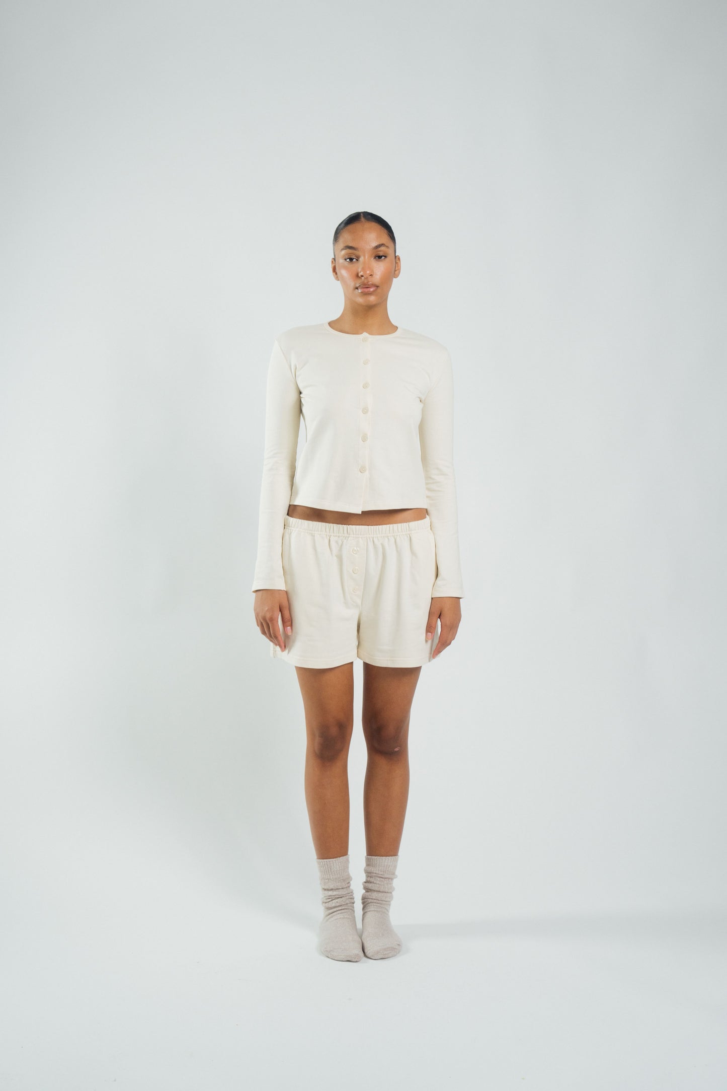Cotton Cardigan Cream