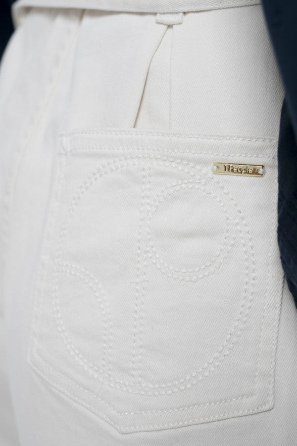 Montana Denim Shorts - Alto White